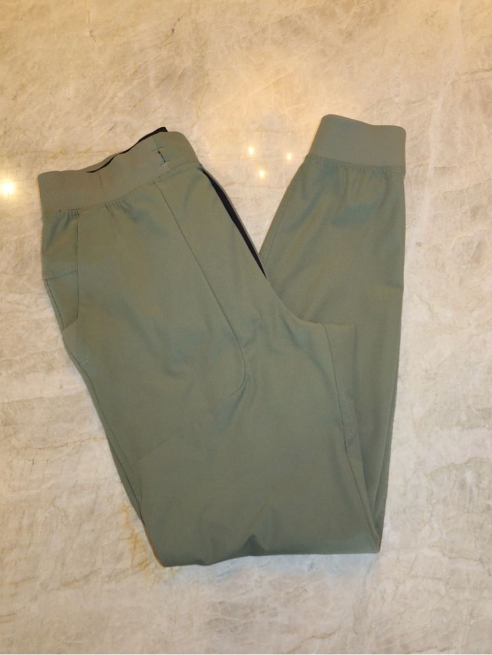 lululemon athletica Olive Green and Black Jogger Sweatpants
